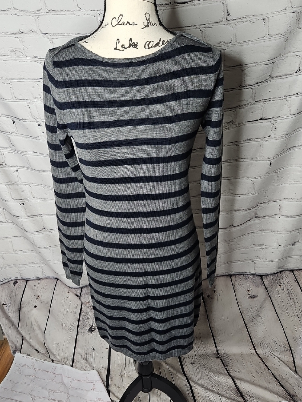 Ann Taylor LOFT Merino Wool Blend Long Sleeve Sweater Dress Size Small